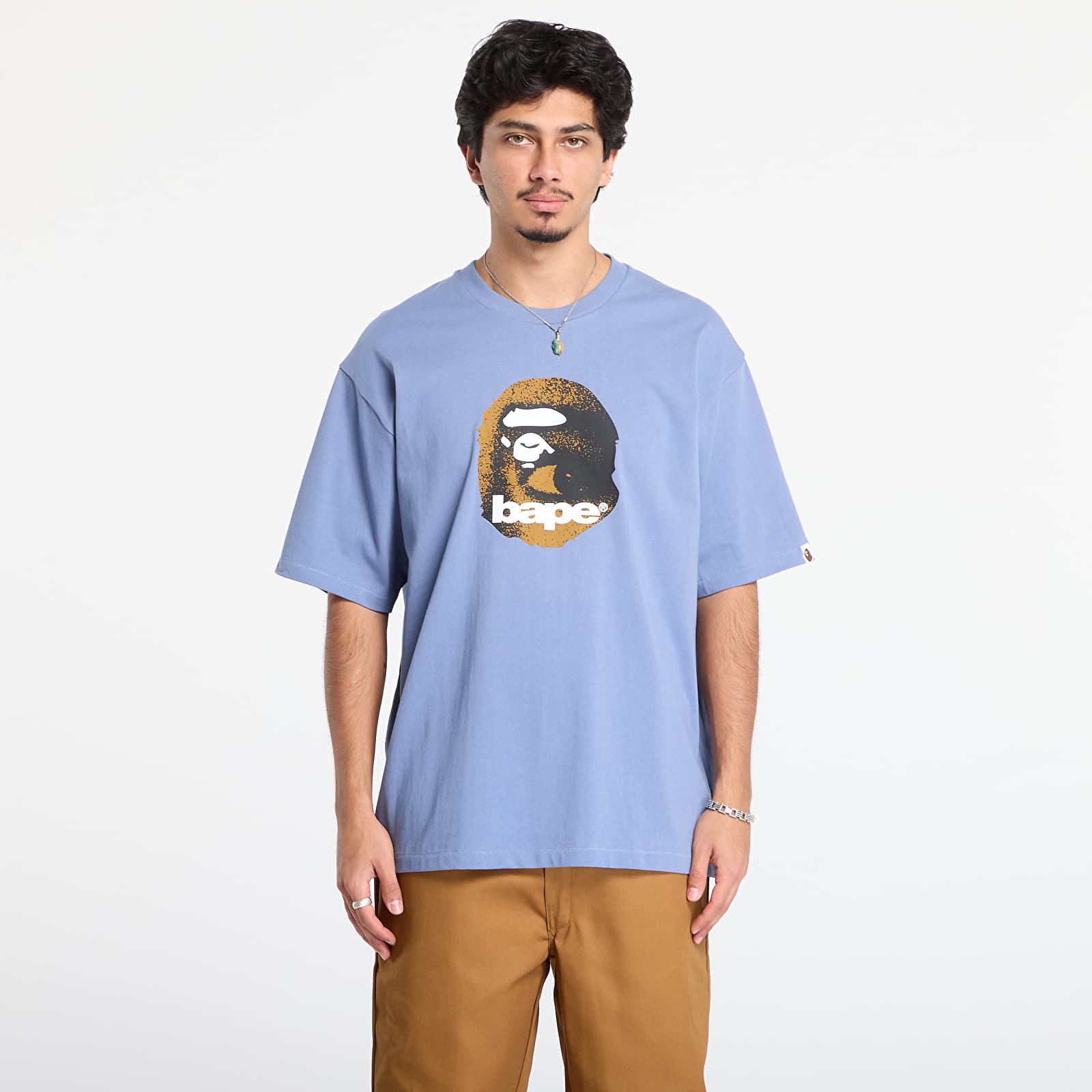 Тениски A BATHING APE Ape Head Relaxed Fit Tee Navy