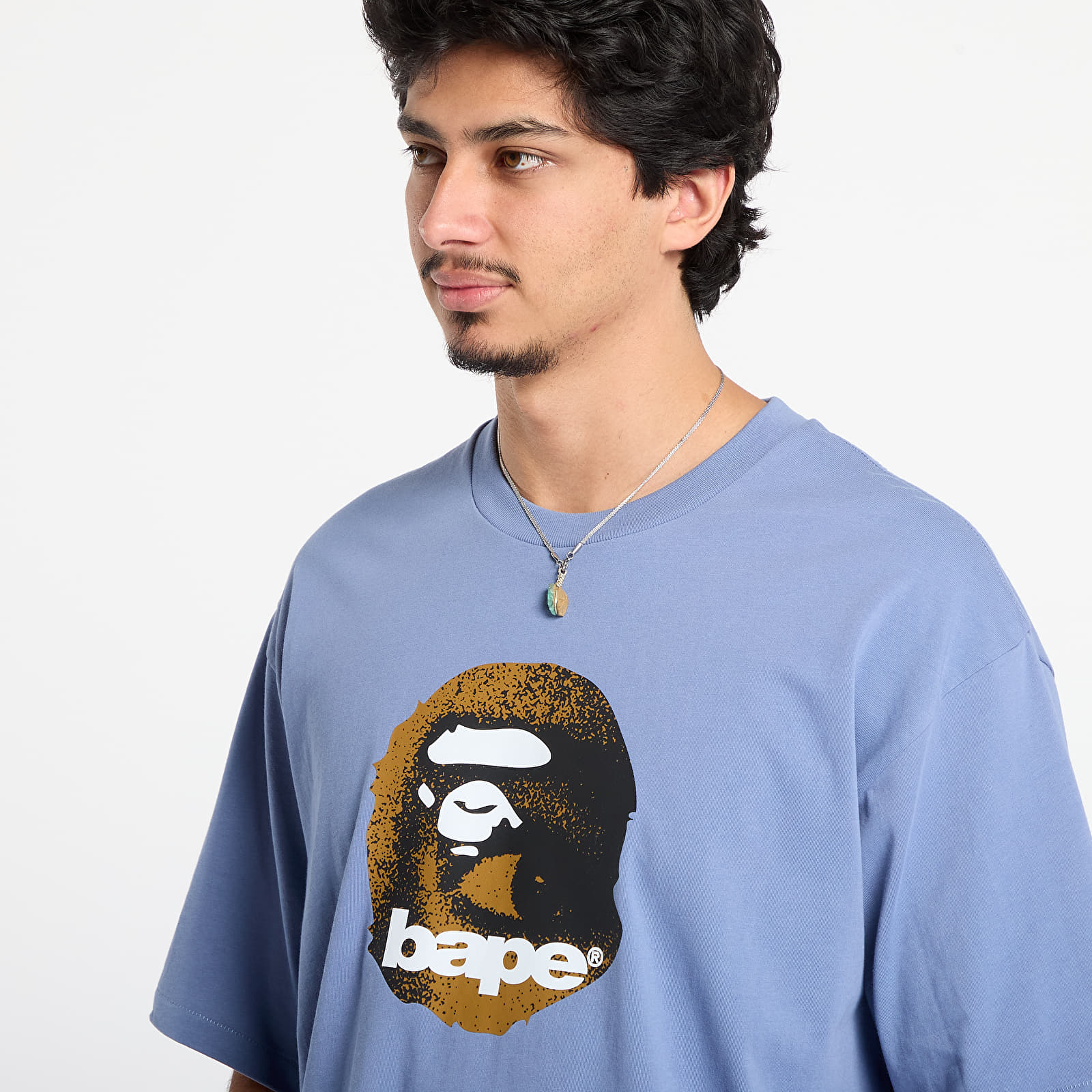 Тениски A BATHING APE Ape Head Relaxed Fit Tee Navy