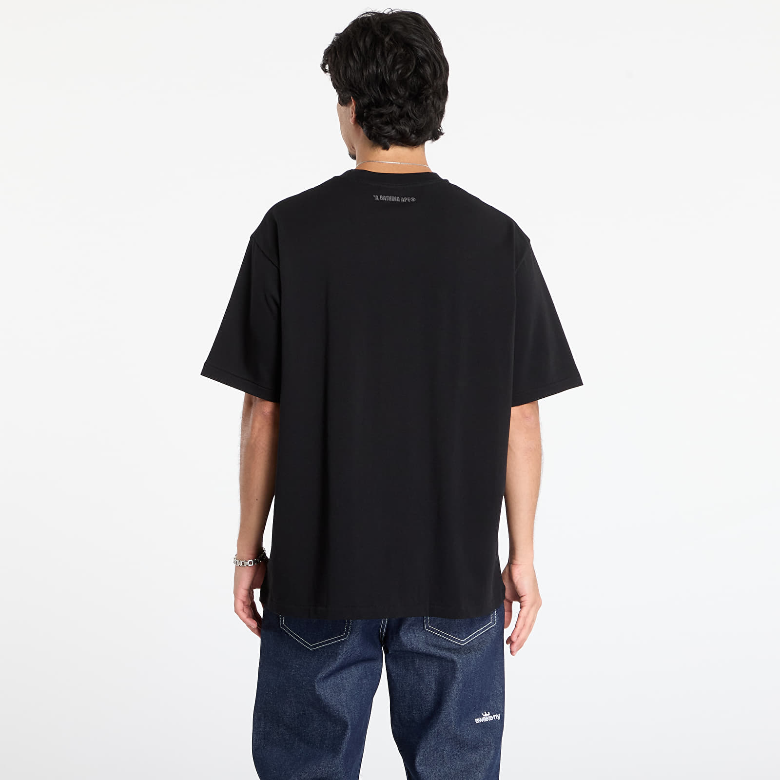 Тениски A BATHING APE Bathing Ape Logo Relaxed Fit Tee Black