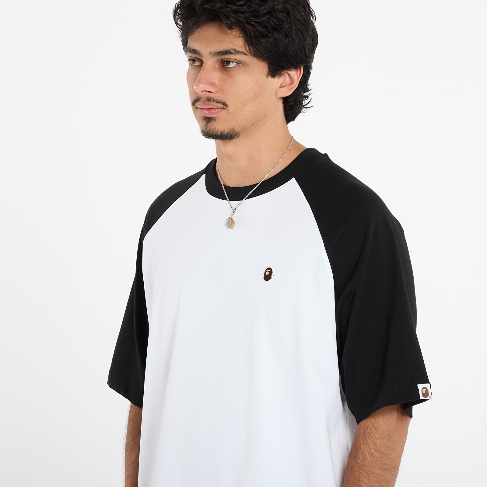 Тениски A BATHING APE One Point Relaxed Fit Raglan Tee White