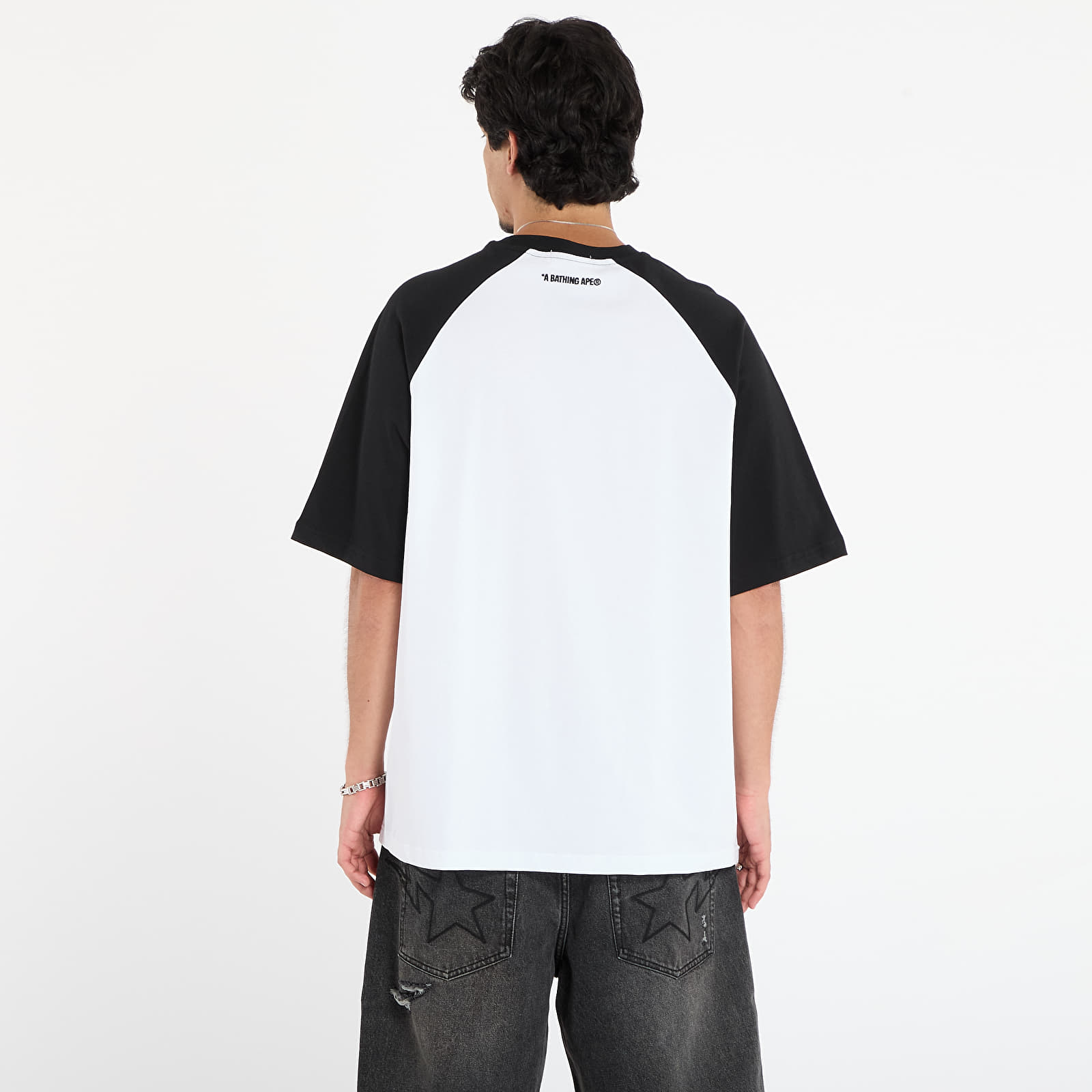 Тениски A BATHING APE One Point Relaxed Fit Raglan Tee White