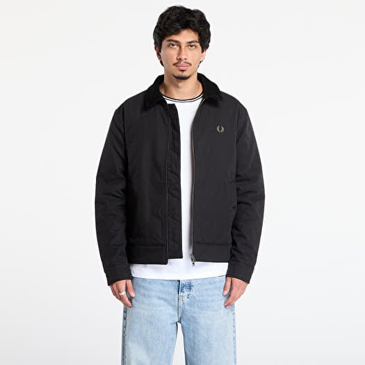 FRED PERRY Cotton Caban Jacket Black