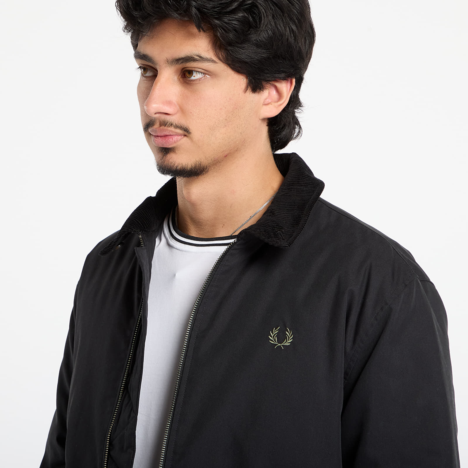Якета FRED PERRY Cotton Caban Jacket Black
