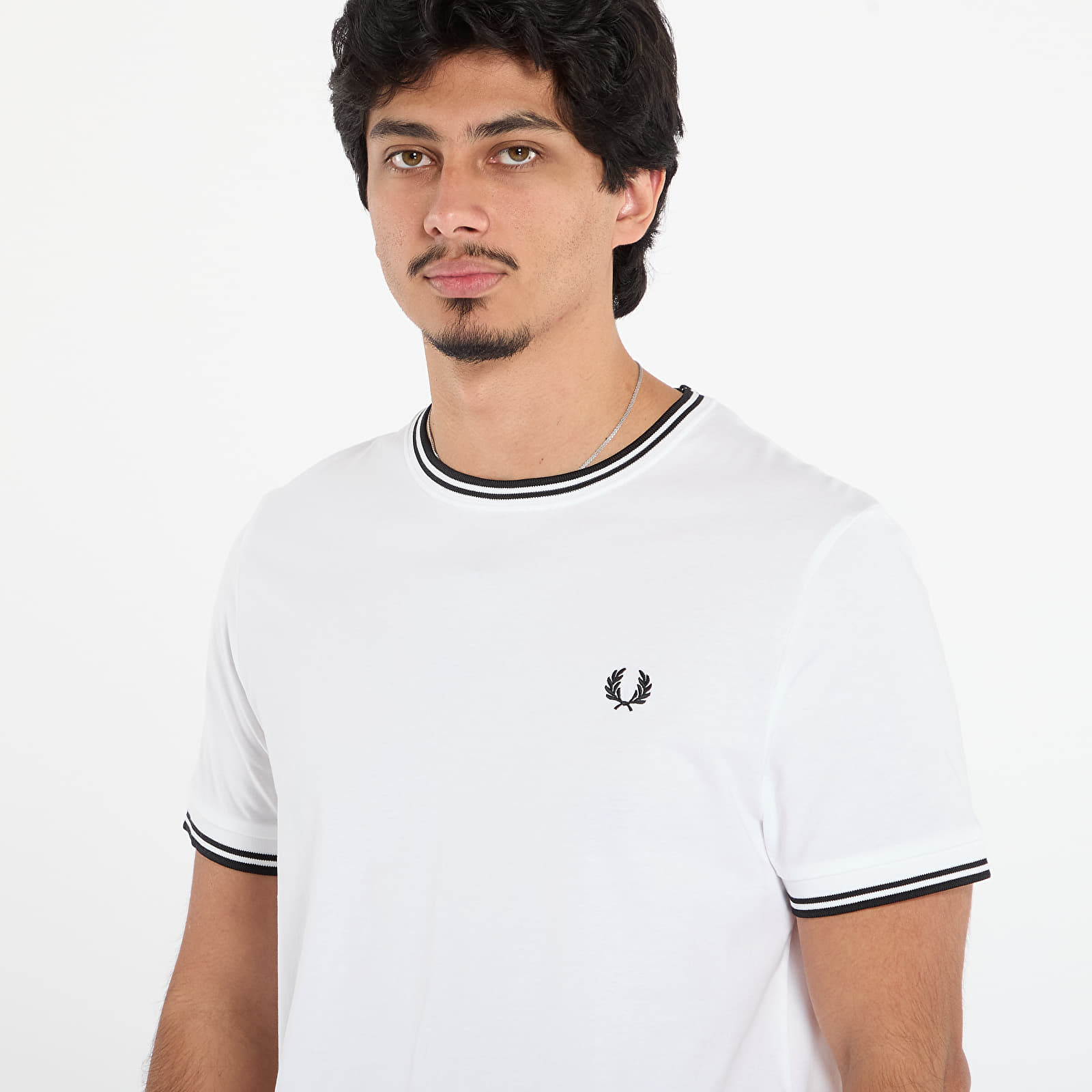 T-shirts FRED PERRY Twin Tipped T-Shirt White