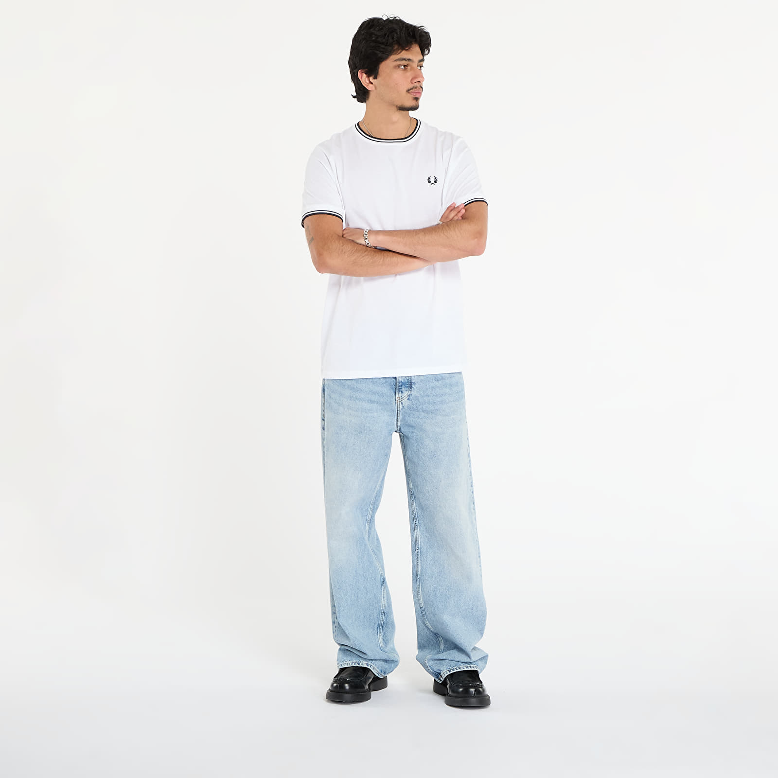 T-shirts FRED PERRY Twin Tipped T-Shirt White