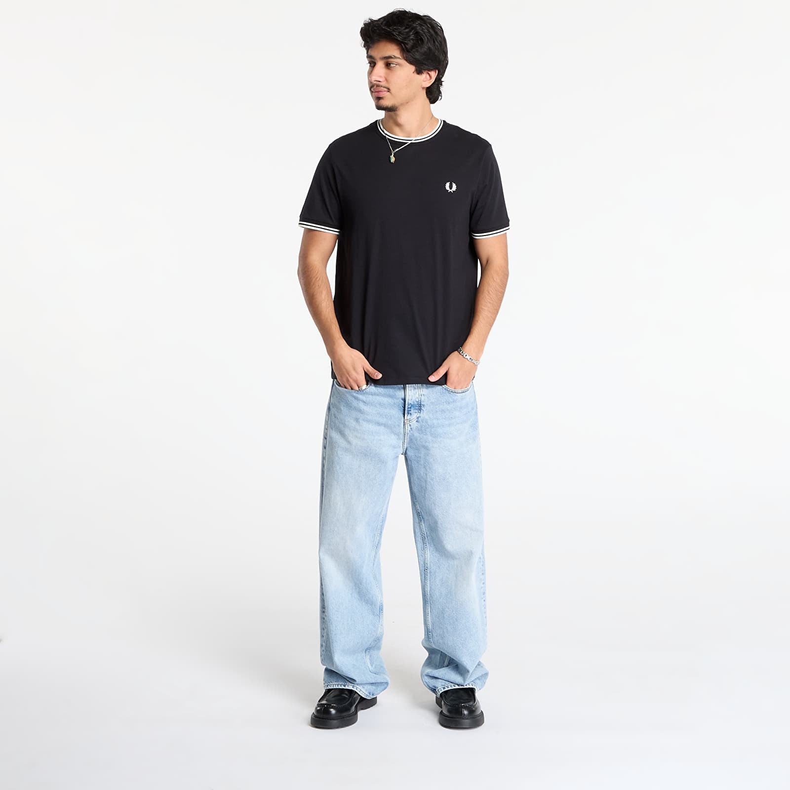 T-shirts FRED PERRY Twin Tipped T-Shirt Black