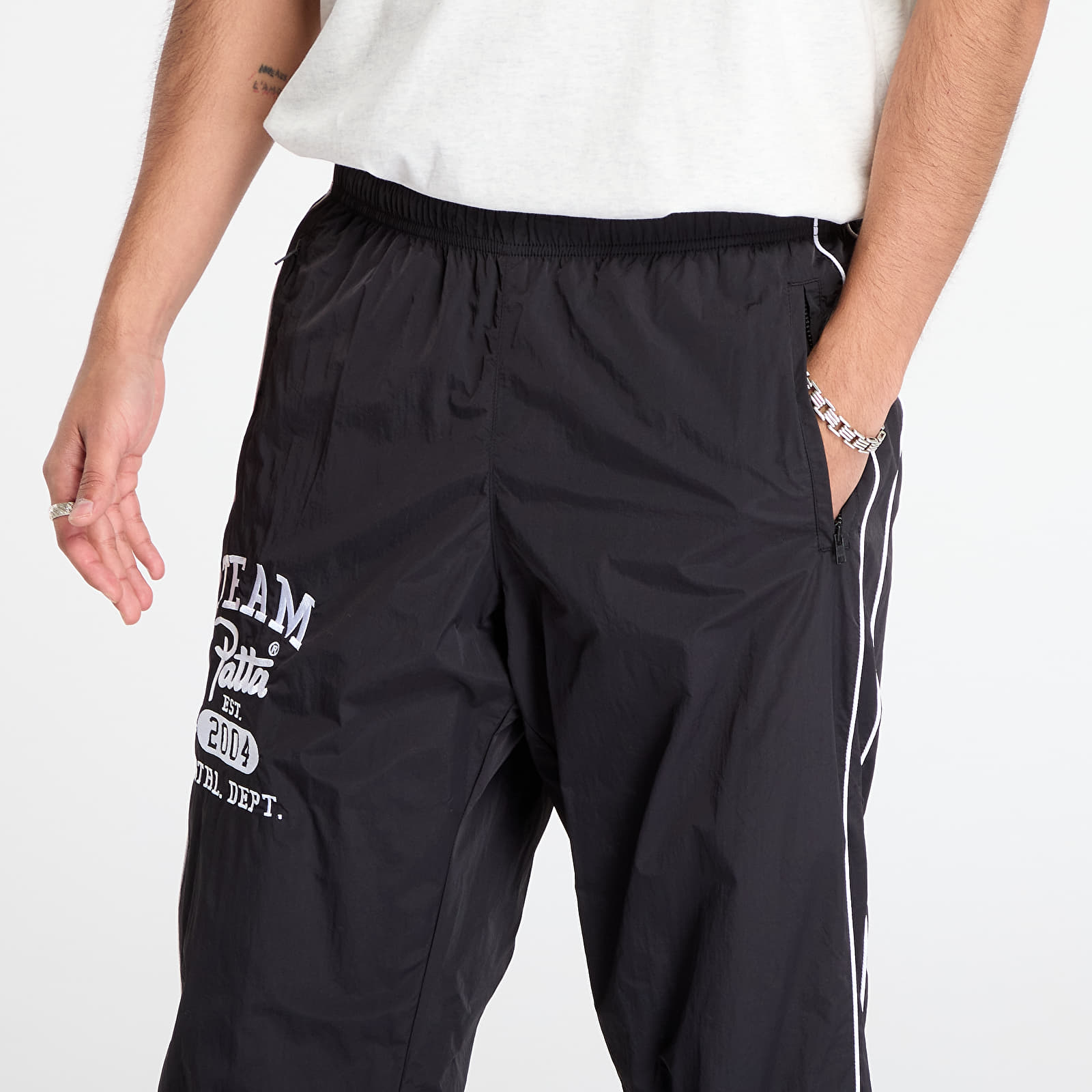 Панталони Patta Athletic Nylon Track Pants  Black