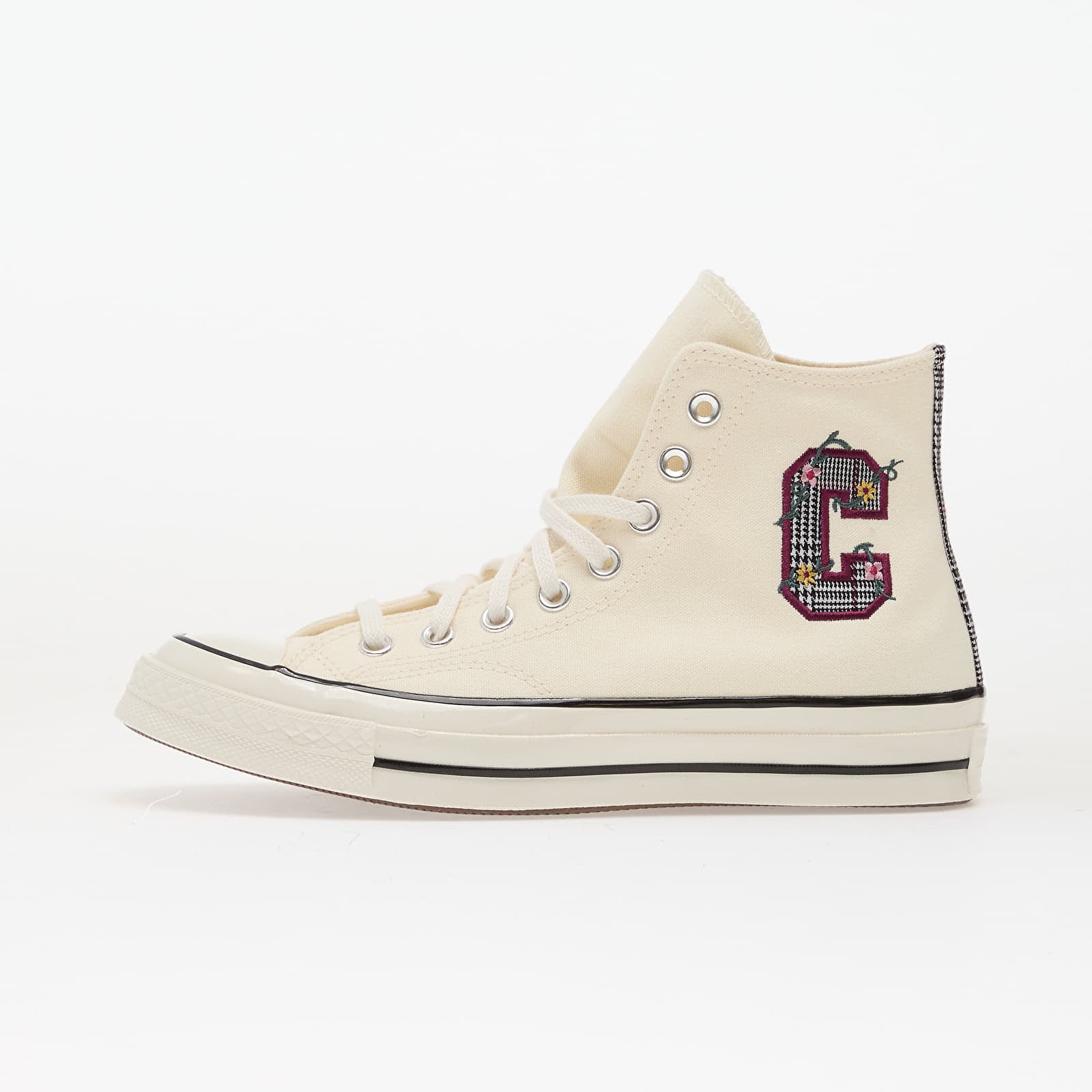 Levně Tenisky Converse Chuck 70 Varsity Vines Hi Egret/ Black/ Frozen Acai