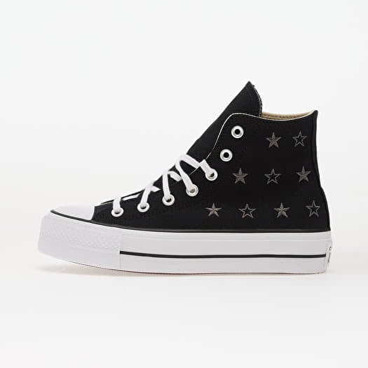 Converse Chuck Taylor All Star Lift Platform Celestial Hi Black/ Natural Ivory/ White