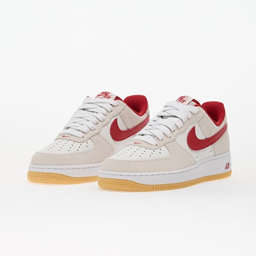 nike air force 1 red and white mens