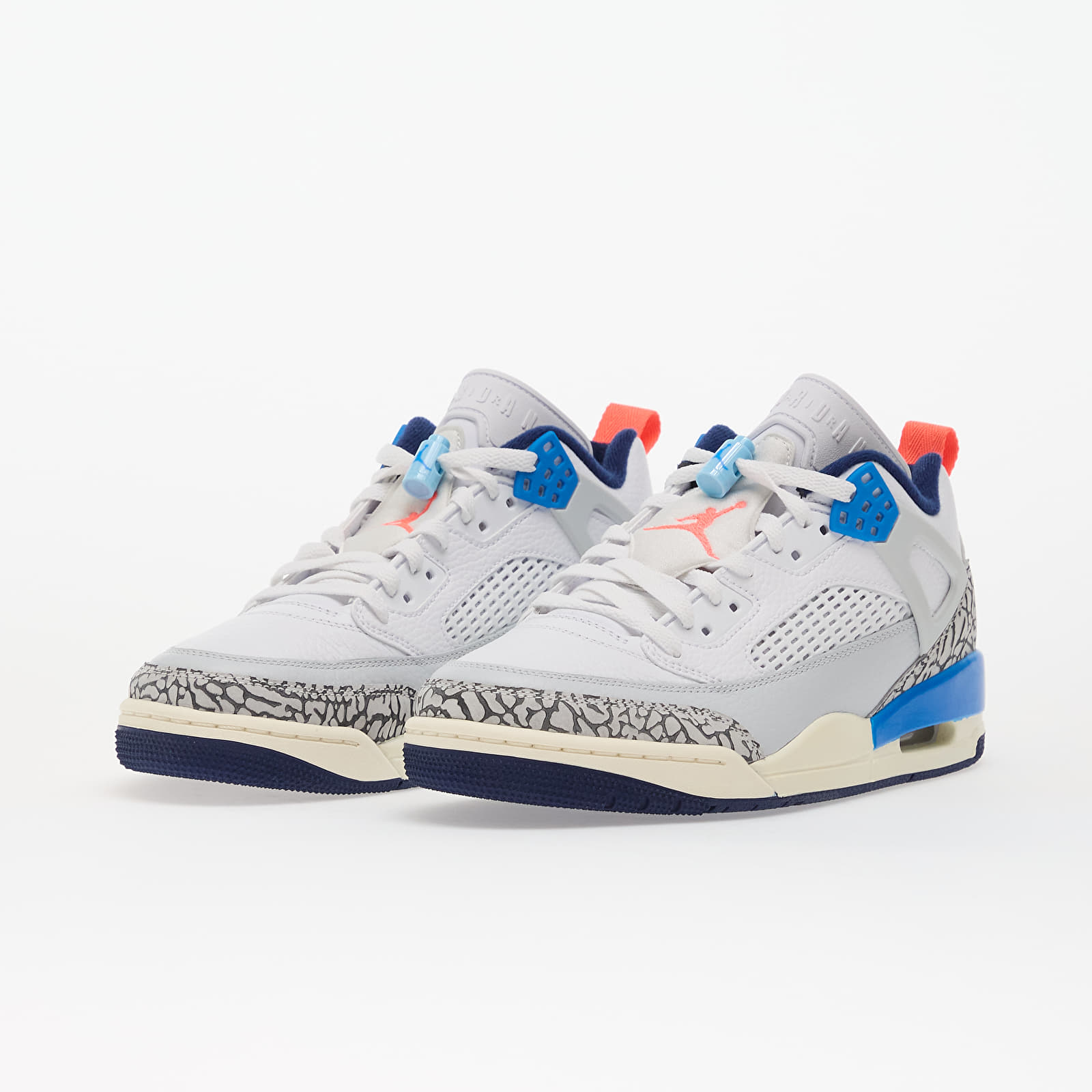 Мъжки кецове и обувки Jordan Spizike Low White/ Hot Lava-Pure Platinum-Blue Void