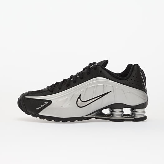 Nike Shox R4 Metallic Silver/ Metallic Silver-Black