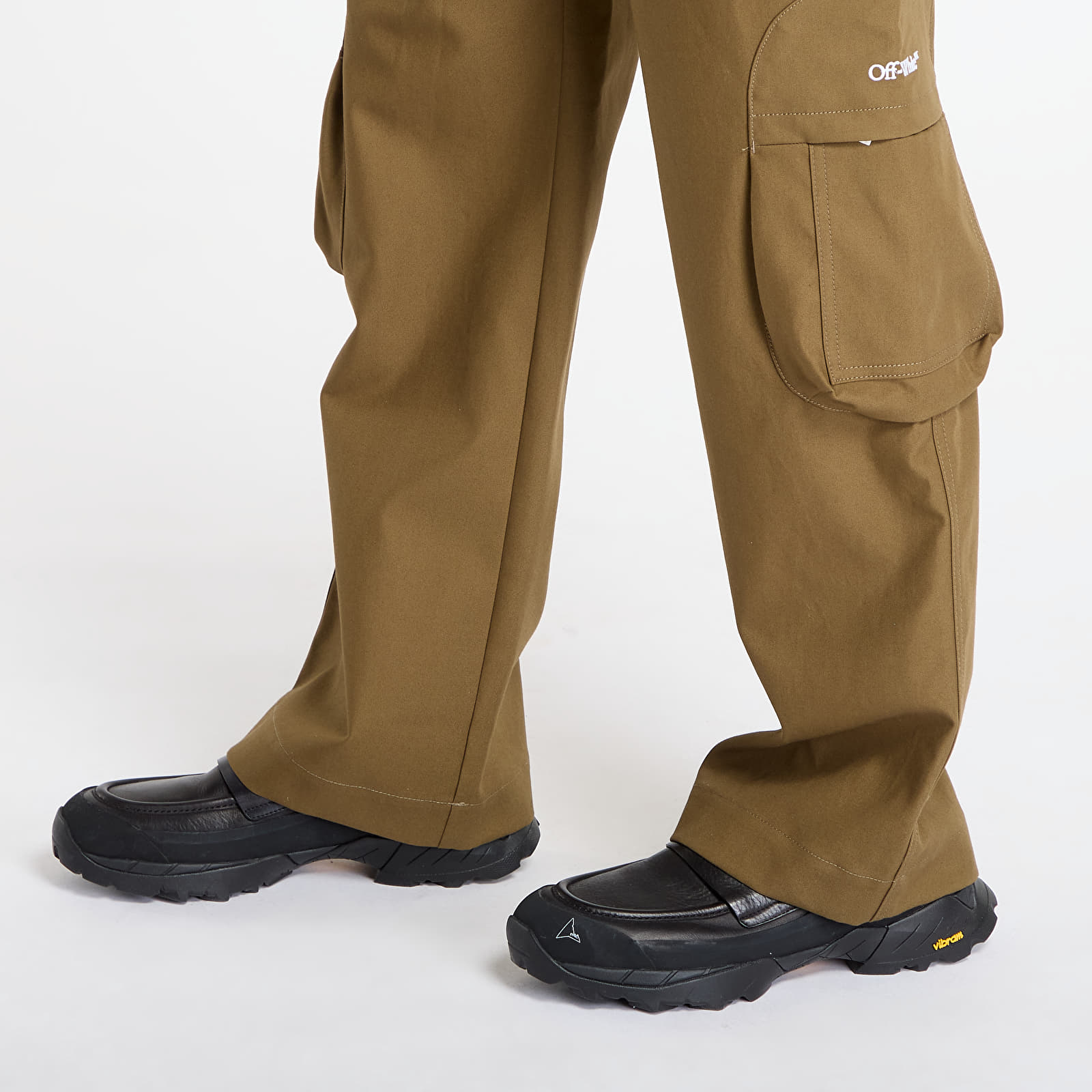 Bukser Off-White Bookish Cot Round Pocket Cargo Pants Beech/ White