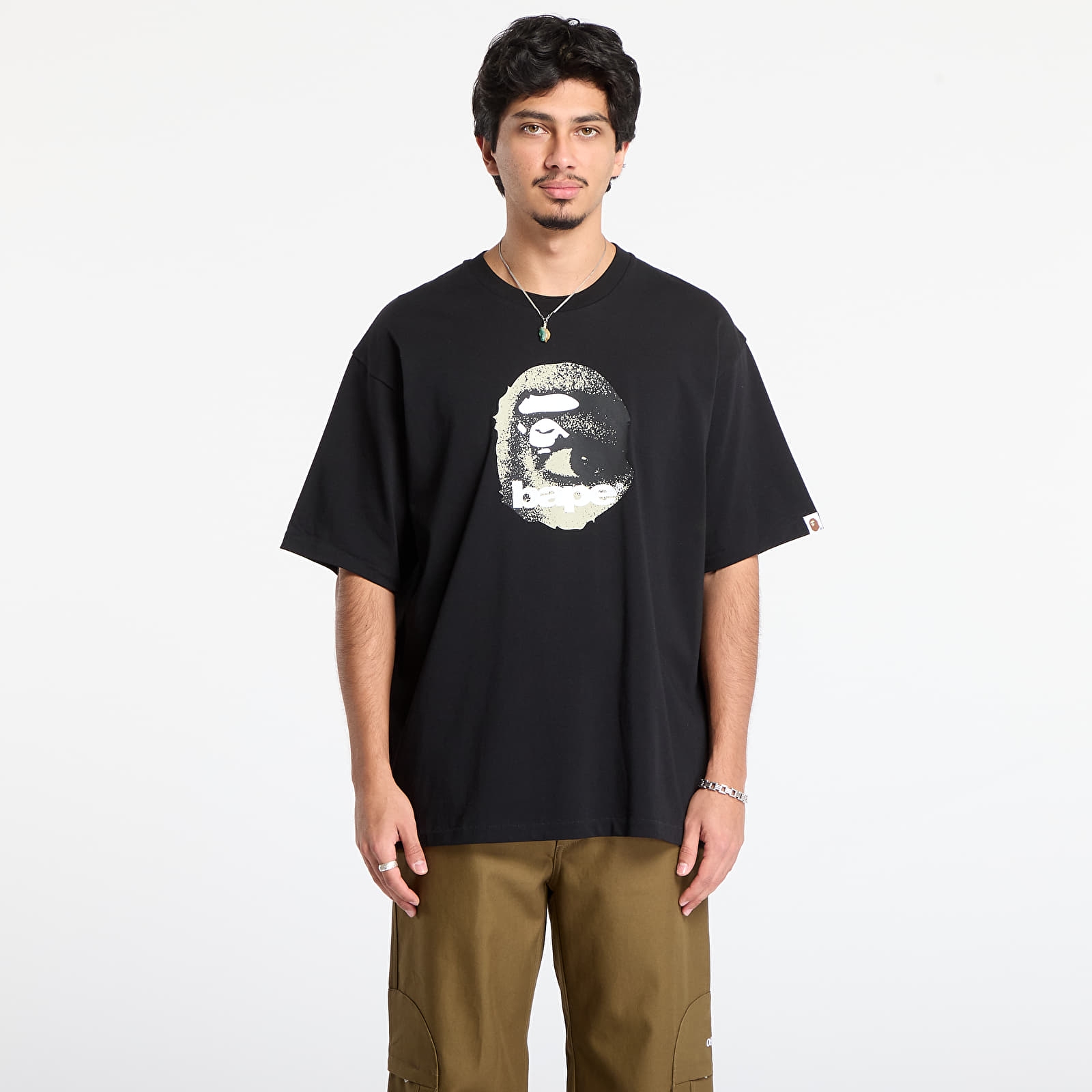Тениски A BATHING APE Ape Head Relaxed Fit Tee Black
