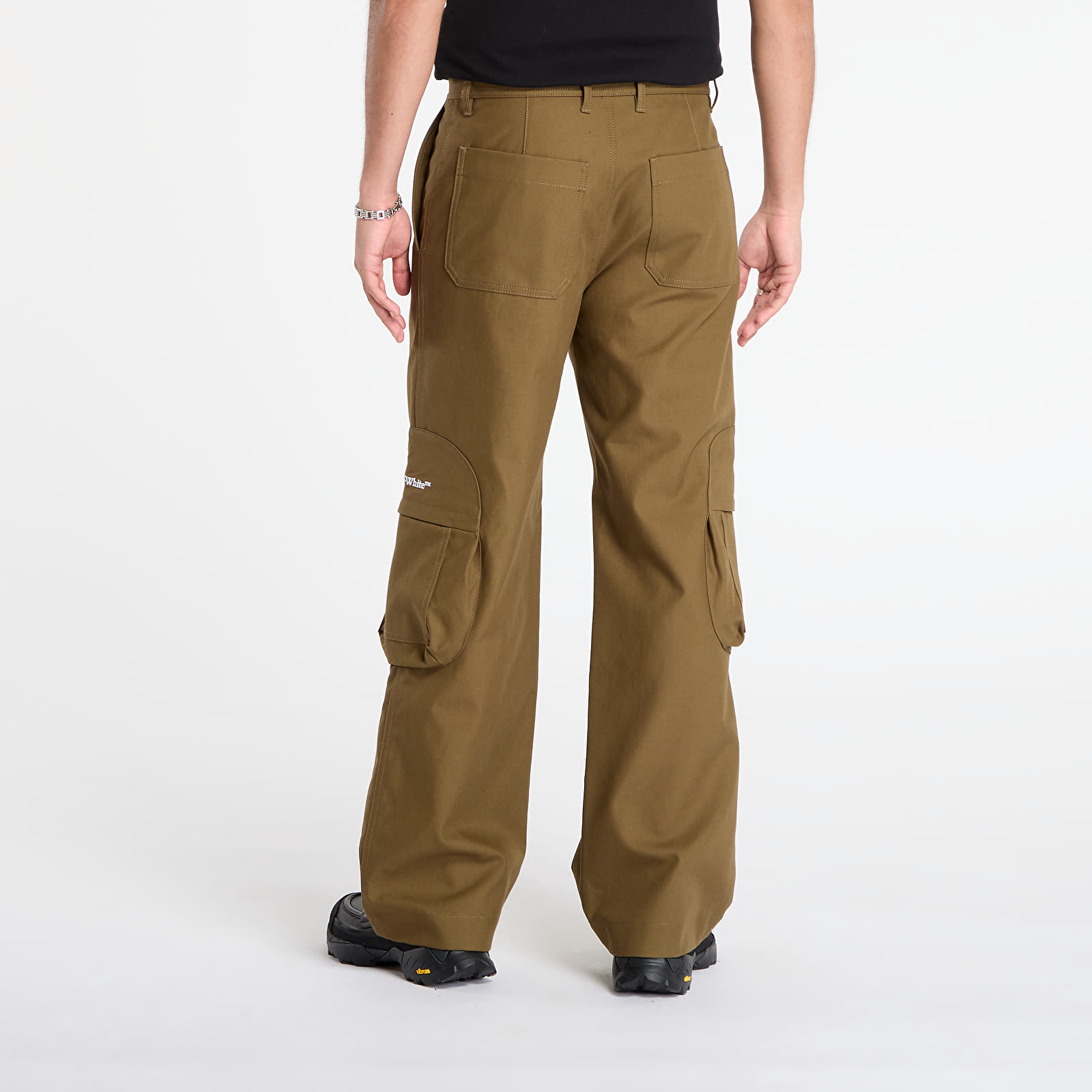 Bukser Off-White Bookish Cot Round Pocket Cargo Pants Beech/ White