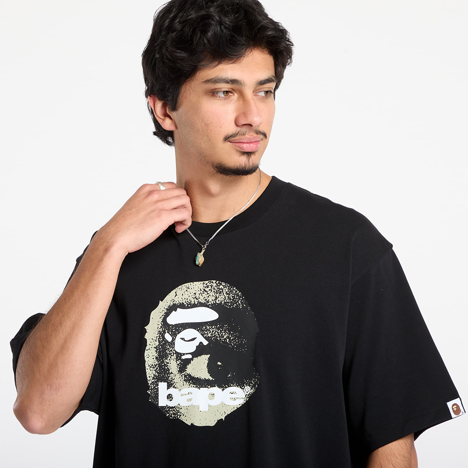 Тениски A BATHING APE Ape Head Relaxed Fit Tee Black