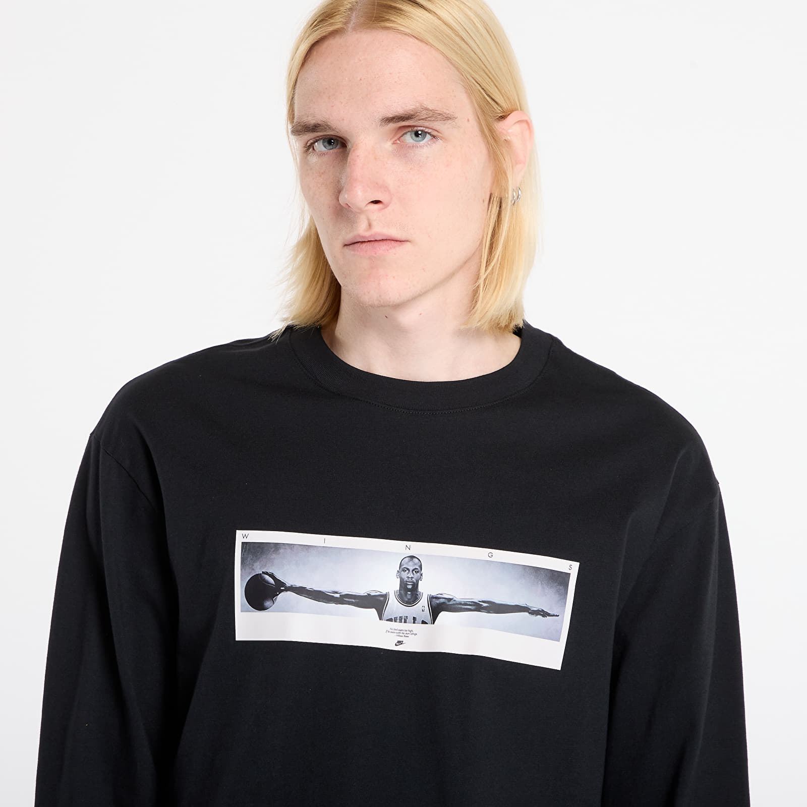 T-shirts Jordan M Brand Photo LS Crew Black/ White