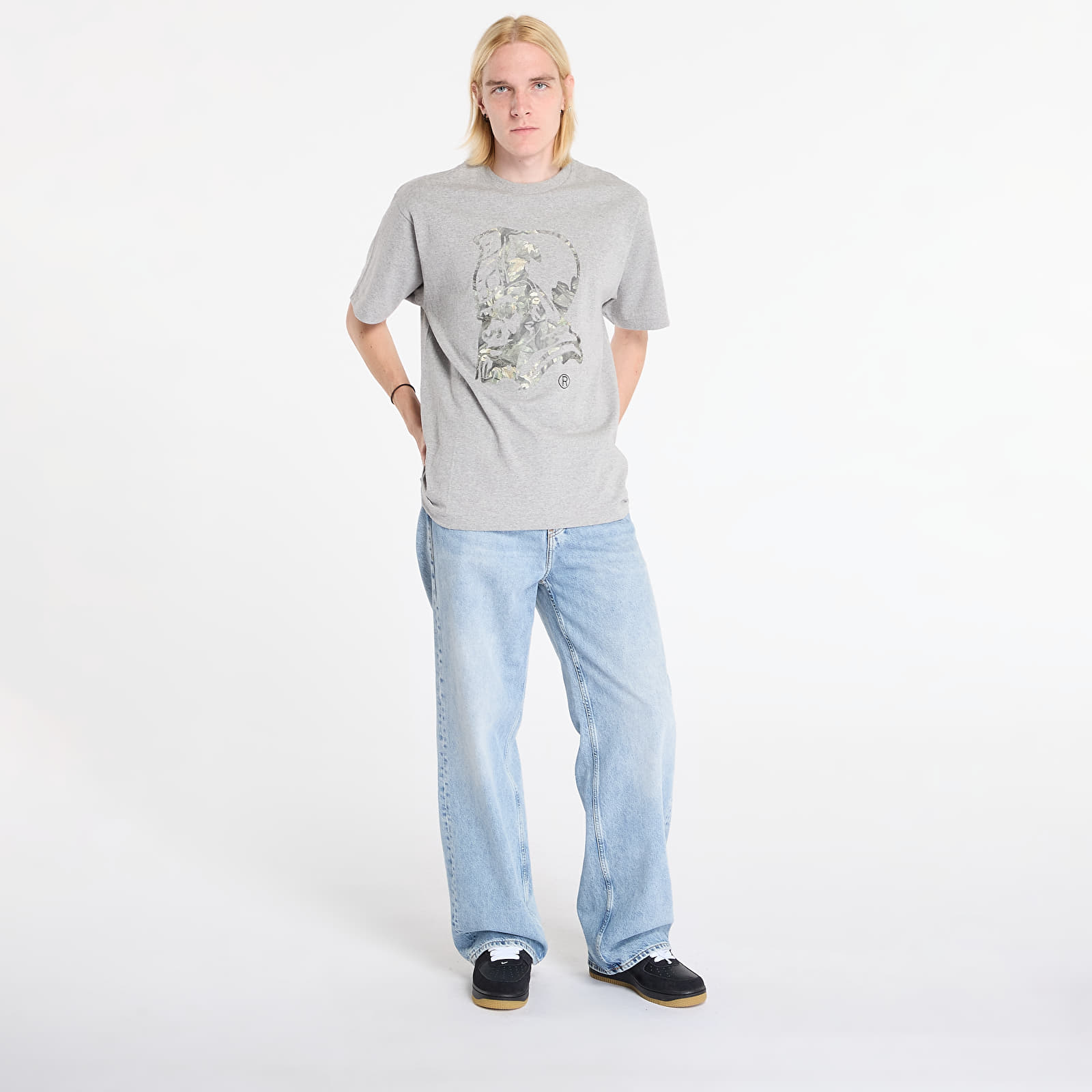 Men's T-shirts A BATHING APE Tree Edge Camo General Tee UNISEX Gray