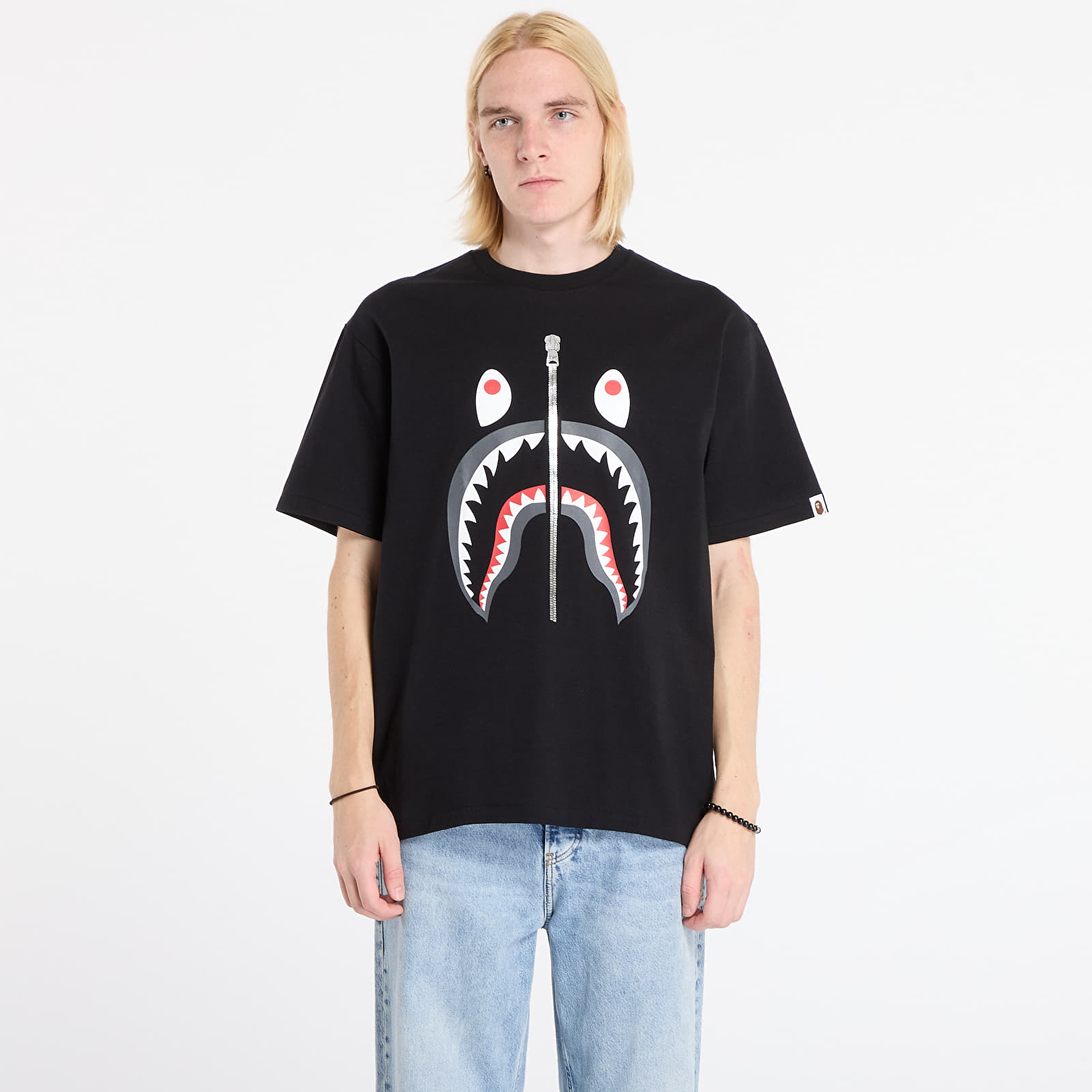 Men's T-shirts A BATHING APE Shark Tee UNISEX Black