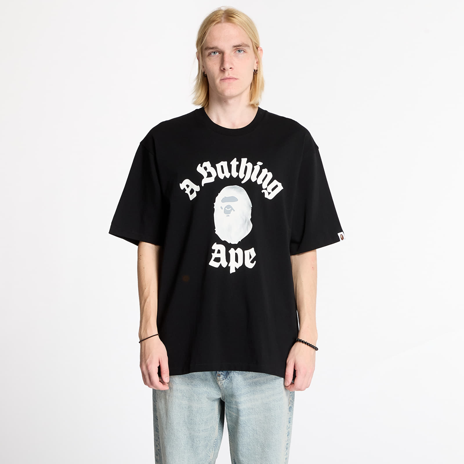 Tricou A BATHING APE College Relaxed Fit Tee 2 Black L