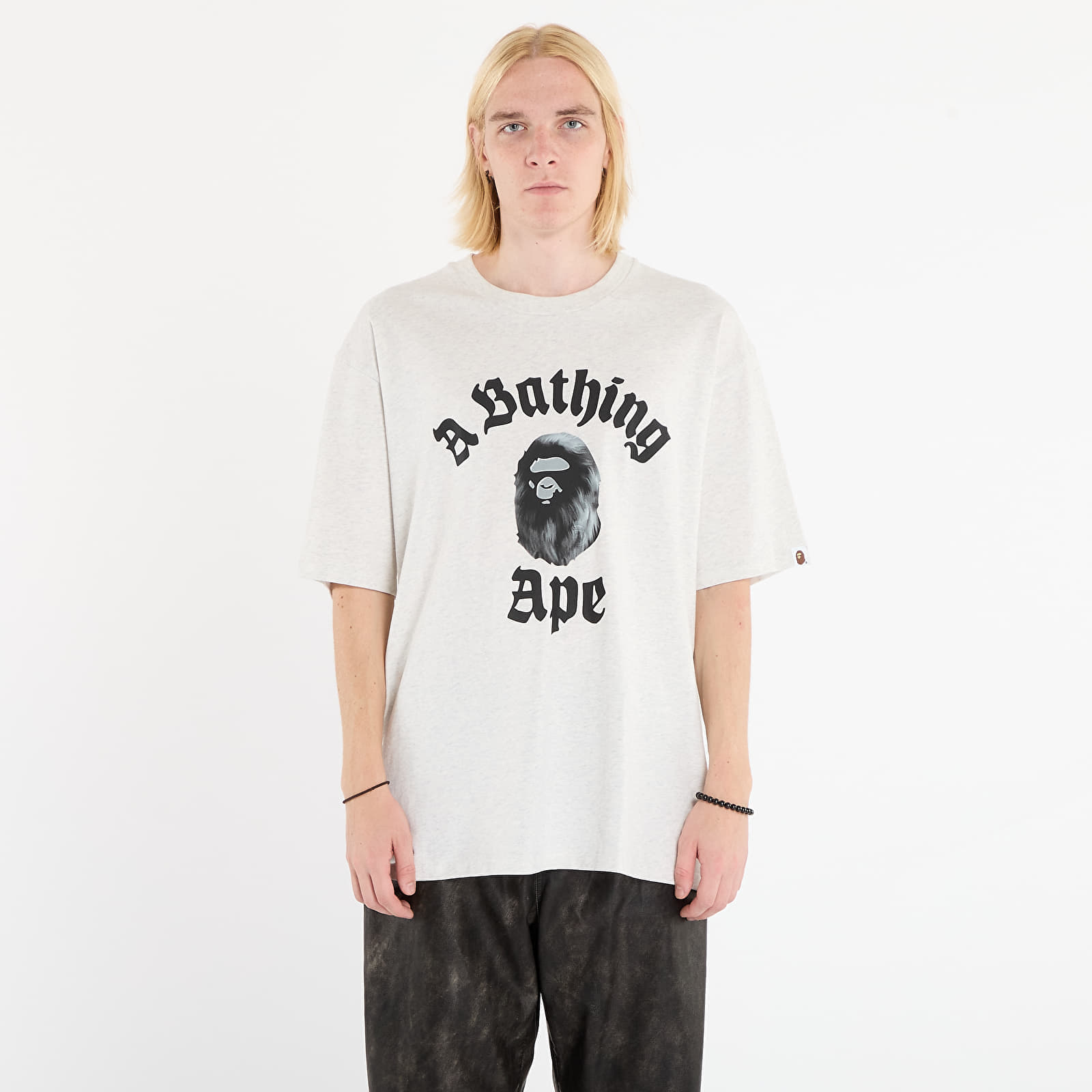 Tricou A BATHING APE College Relaxed Fit Tee 2 Gray M