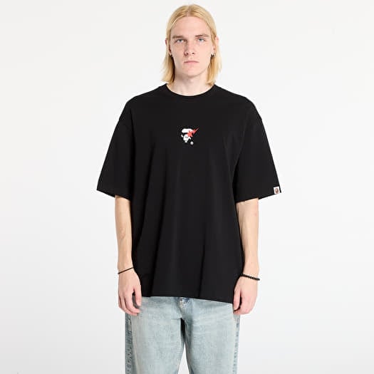 A BATHING APE Bape Sta Ape Face Relaxed Fit Tee Black