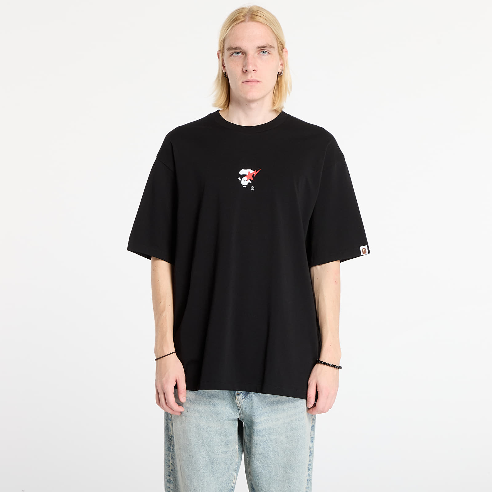 Тениски A BATHING APE Bape Sta Ape Face Relaxed Fit Tee Black