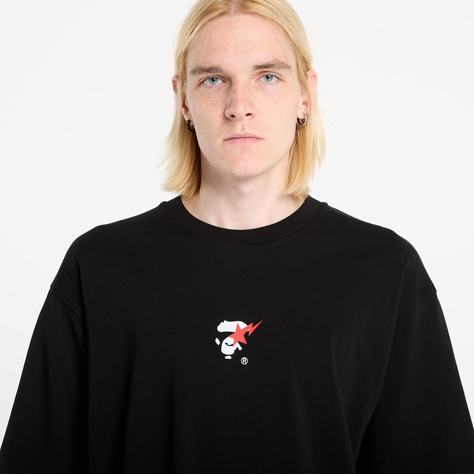 Тениски A BATHING APE Bape Sta Ape Face Relaxed Fit Tee Black