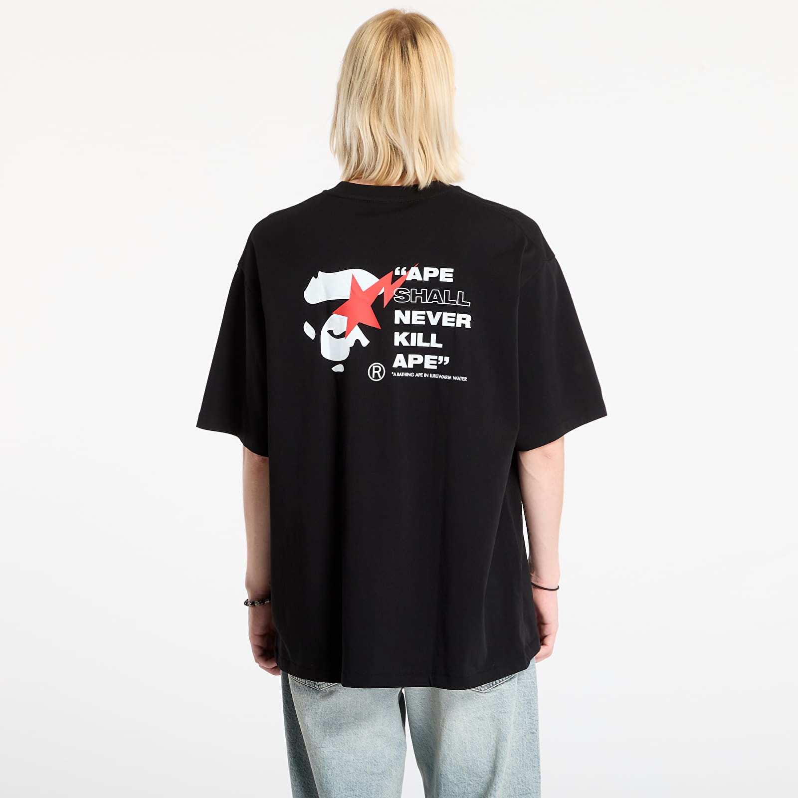 Тениски A BATHING APE Bape Sta Ape Face Relaxed Fit Tee Black