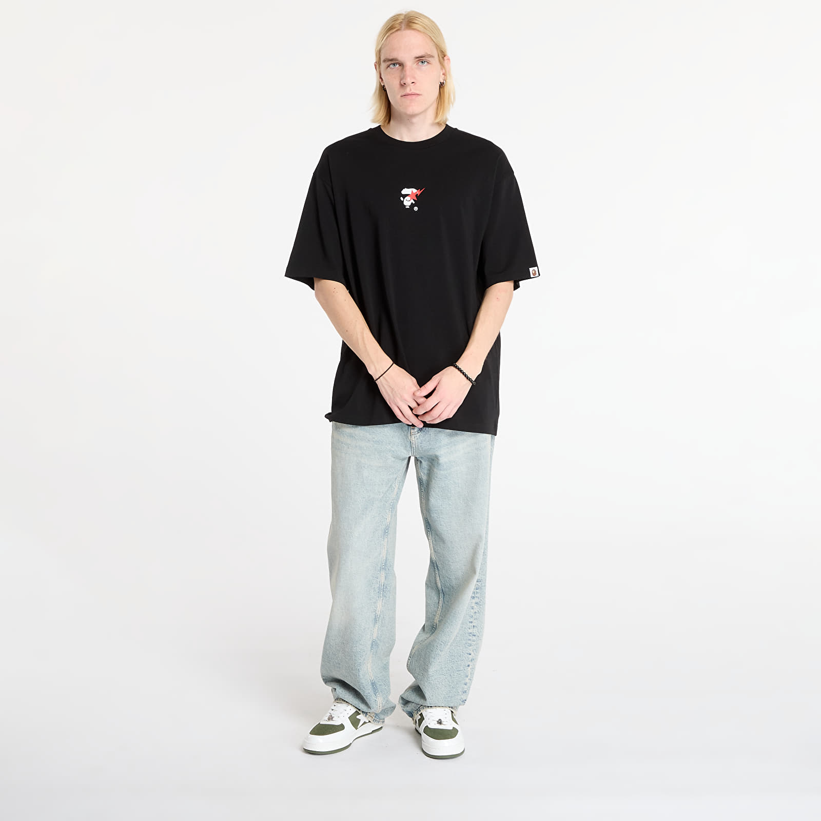 Тениски A BATHING APE Bape Sta Ape Face Relaxed Fit Tee Black