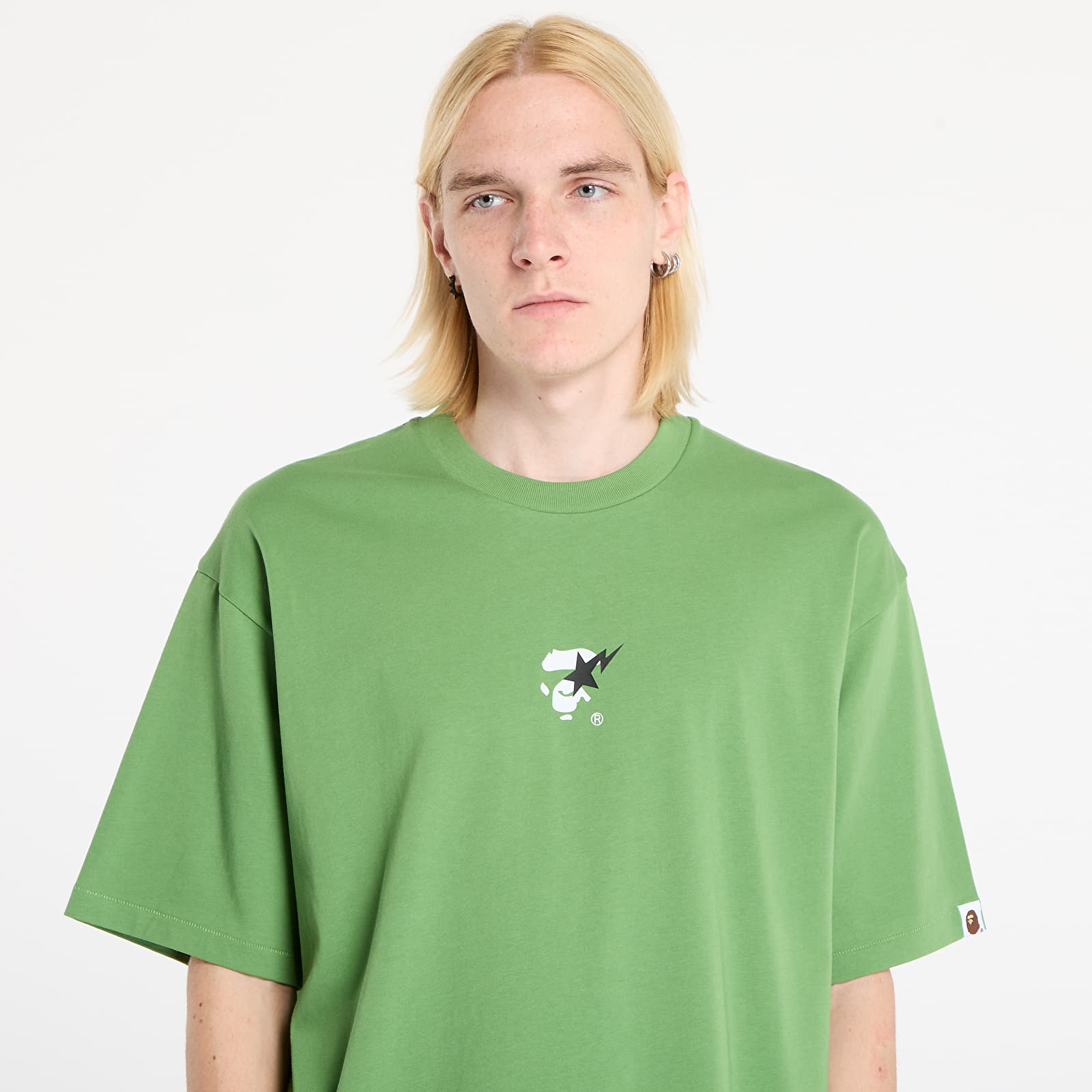 T-shirts A BATHING APE Bape Sta Ape Face Relaxed Fit Tee Green