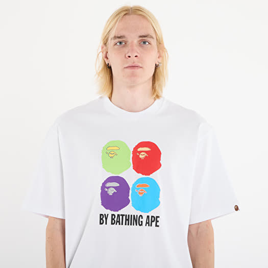 A BATHING APE Multi Ape Head By Bathing Ape Relaxed Fit Tee White