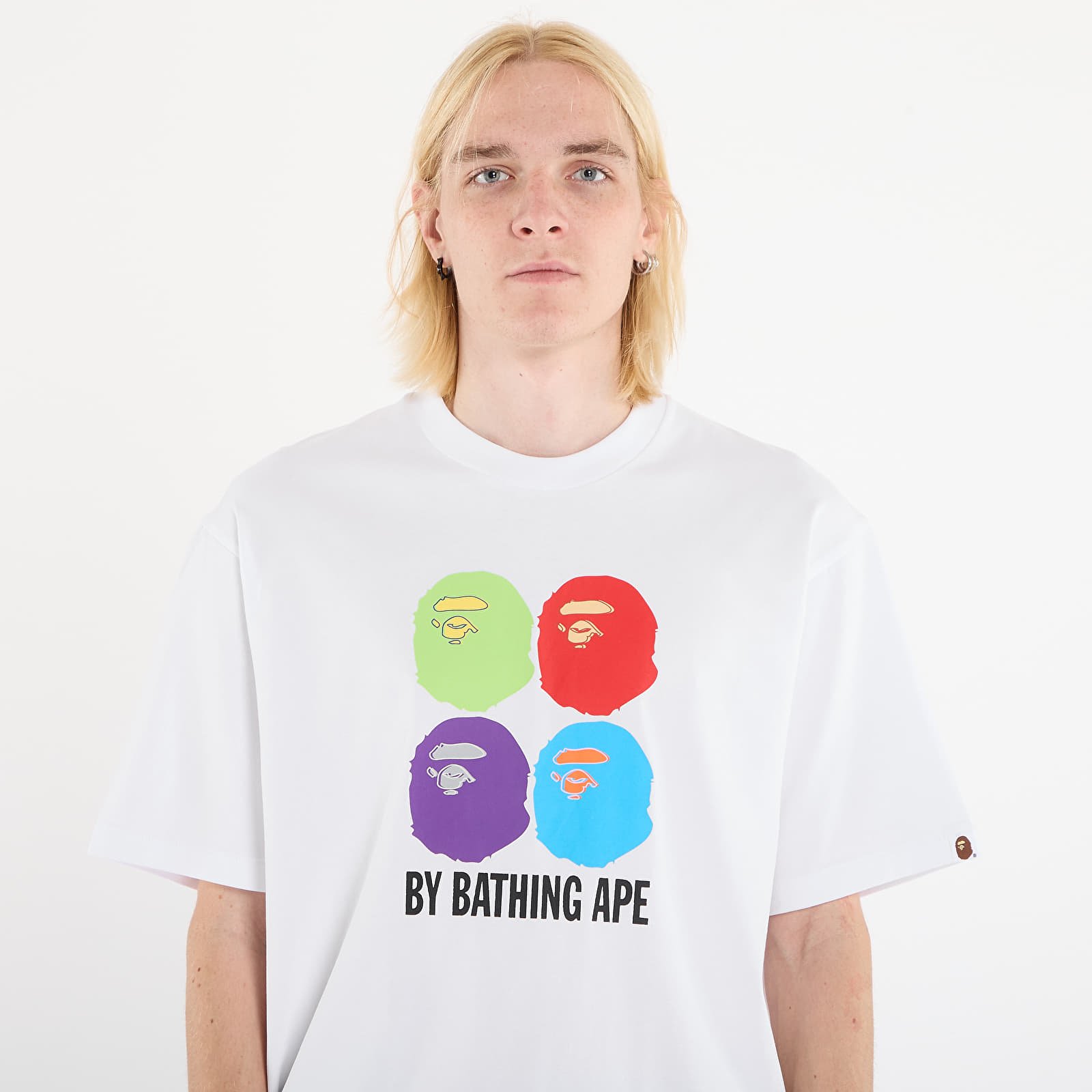 Тениски A BATHING APE Multi Ape Head By Bathing Ape Relaxed Fit Tee White
