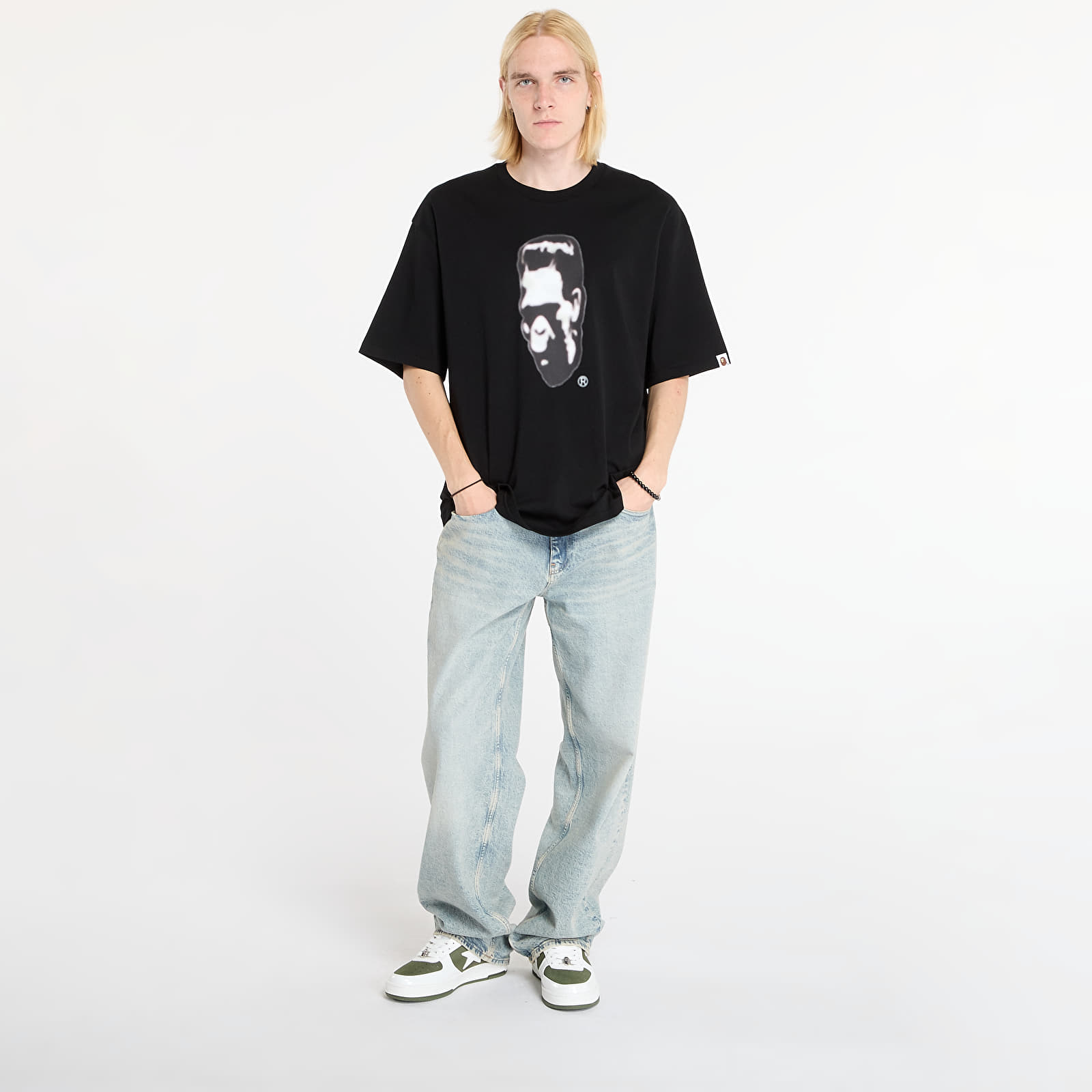 Тениски A BATHING APE City Camo Frankenstein Relaxed Fit Tee Black