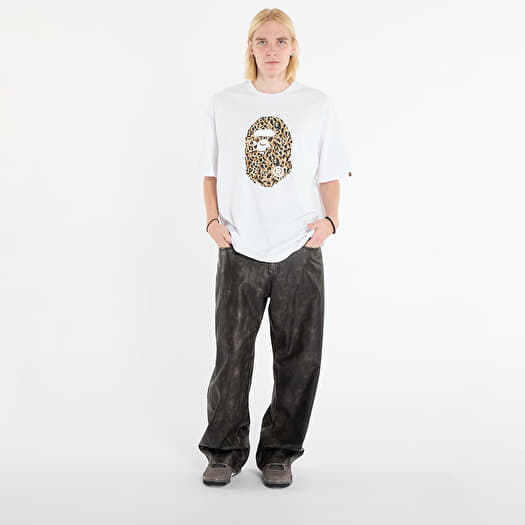 T-shirts A BATHING APE Wild Leopard Pattern Ape Head Relaxed Fit