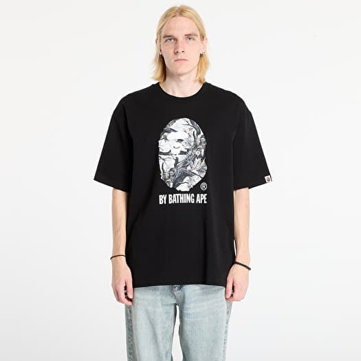 T-shirt A BATHING APE Tree Edge Camo By Bathing Ape Relaxed Fit Tee Black