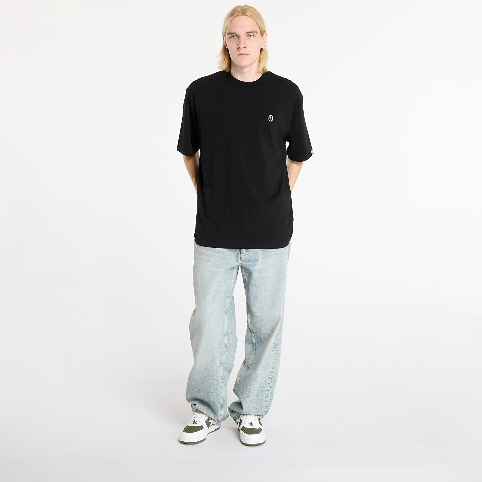 T-shirts A BATHING APE One Point Relaxed Fit Tee Black