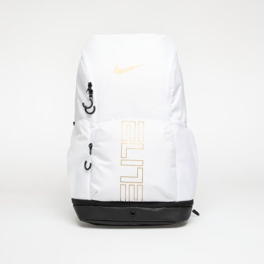 Nike Varsity Elite Backpack (32L) White/ Black/ Metallic Gold