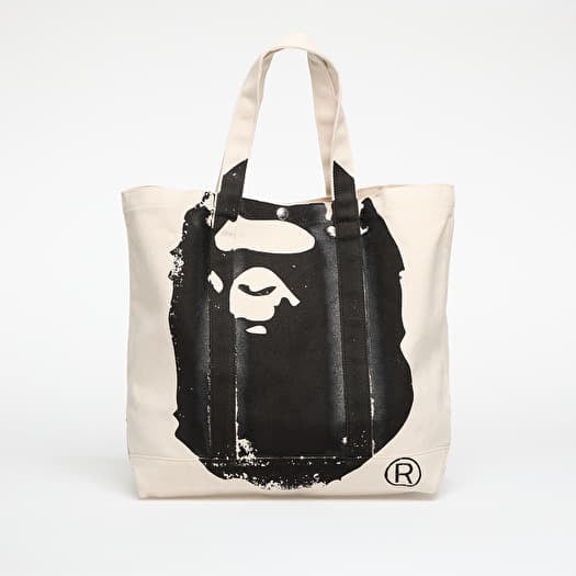 Kott A BATHING APE Big Ape Head Tote Bag Ivory