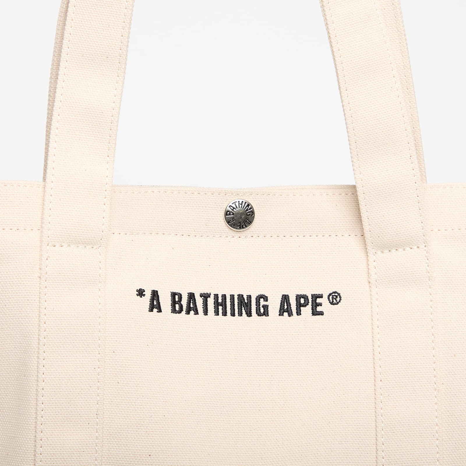 Meeste õlakotid A BATHING APE Big Ape Head Tote Bag Ivory