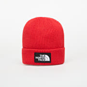 The North Face Logo Box Cuffed Beanie TNF Red