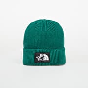 The North Face Logo Box Cuffed Beanie Evergreen