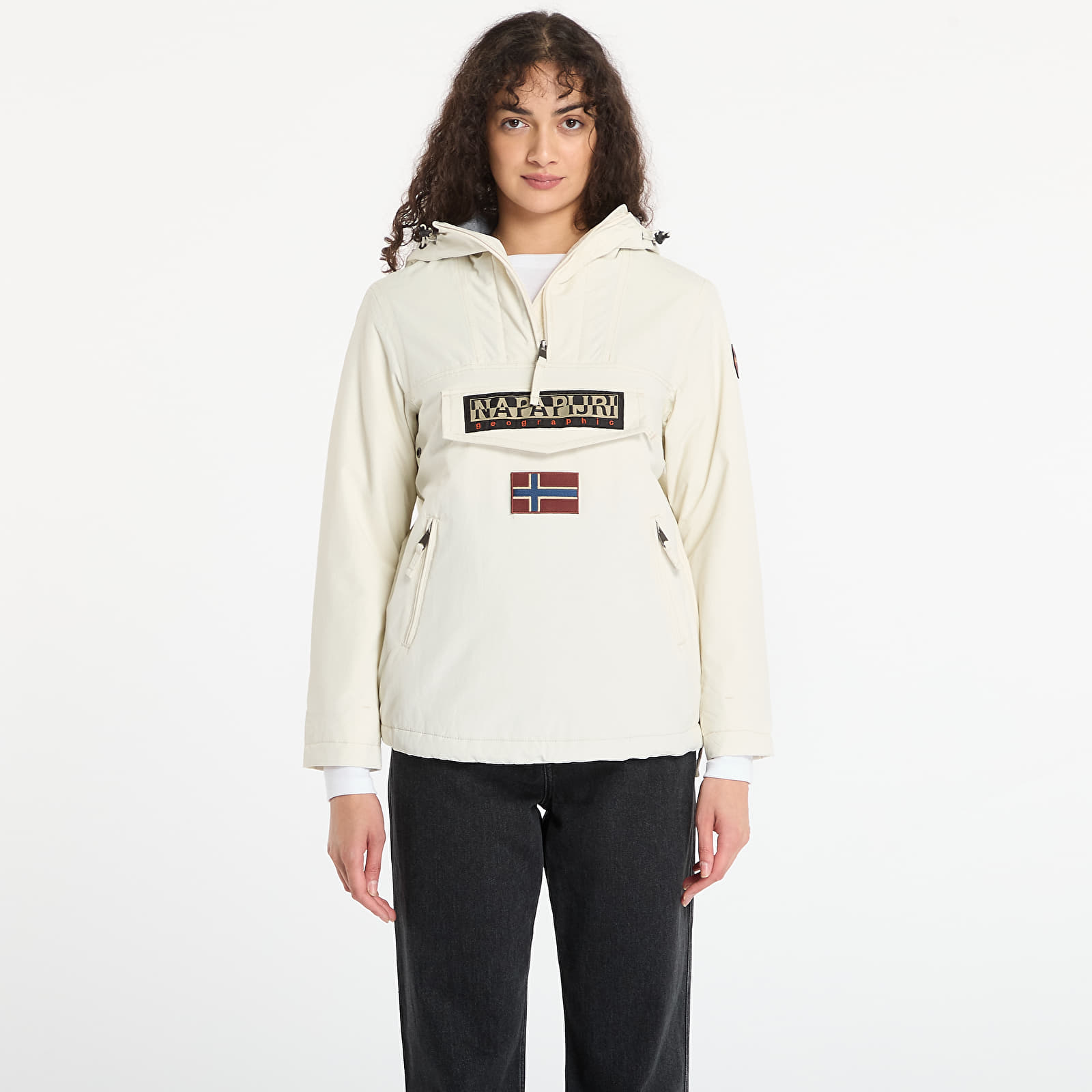 Kurtki damskie Napapijri Rainforest W Pocket 4 Beige Dimity