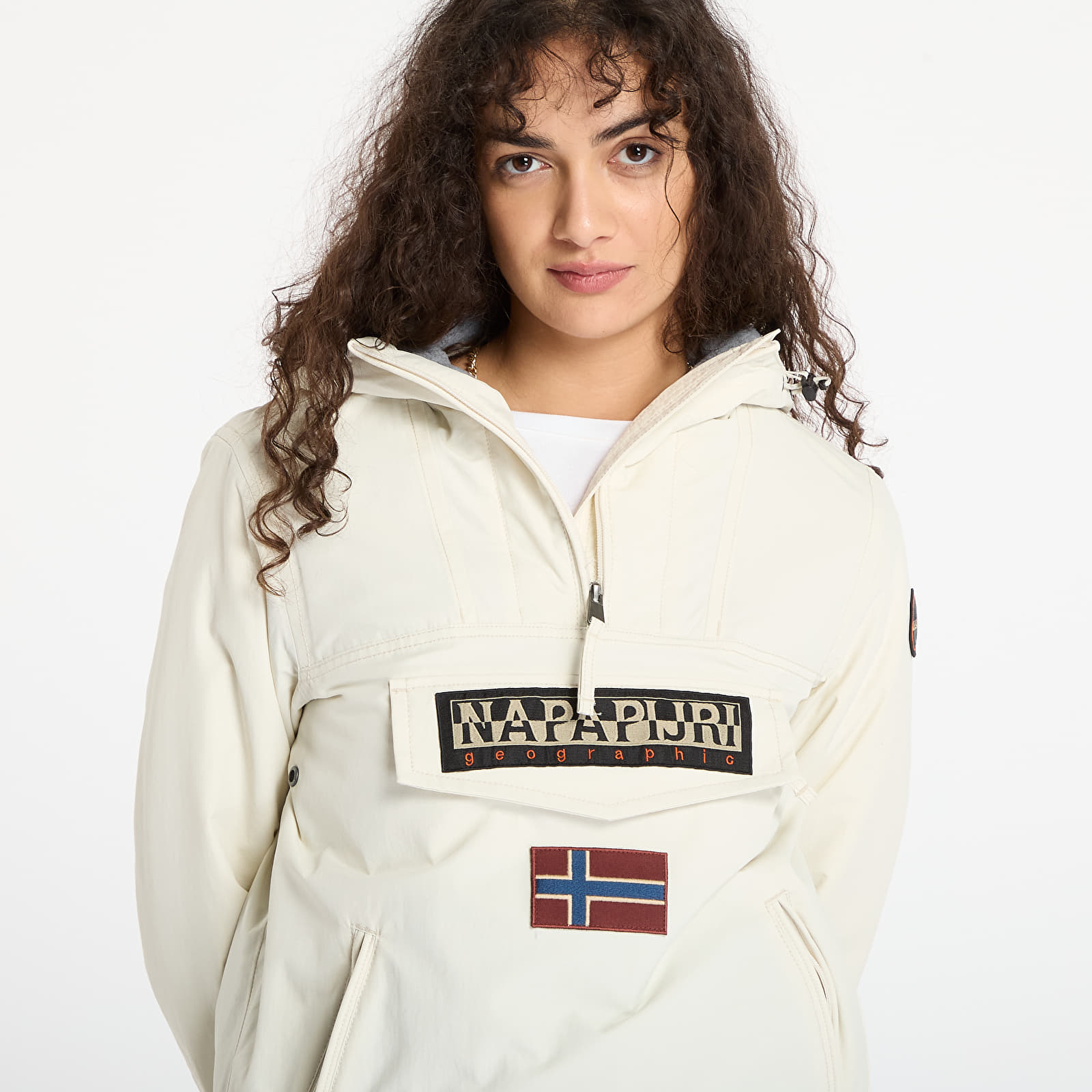 Kurtki damskie Napapijri Rainforest W Pocket 4 Beige Dimity