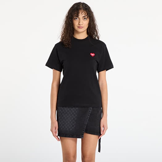 T-shirt Carhartt WIP W' S/S Heart Patch T-Shirt UNISEX Black/ Red