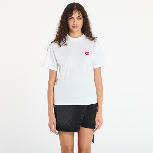 T-shirt Carhartt WIP W' S/S Heart Patch T-Shirt UNISEX White/ Red