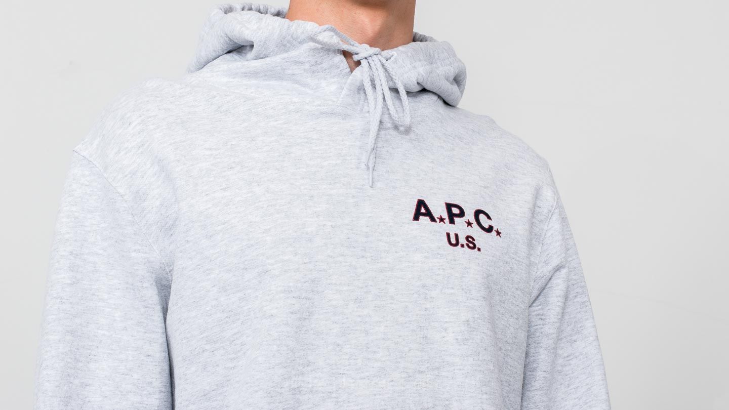 Hoodies and sweatshirts A.P.C. US Hoodie Grey Footshop