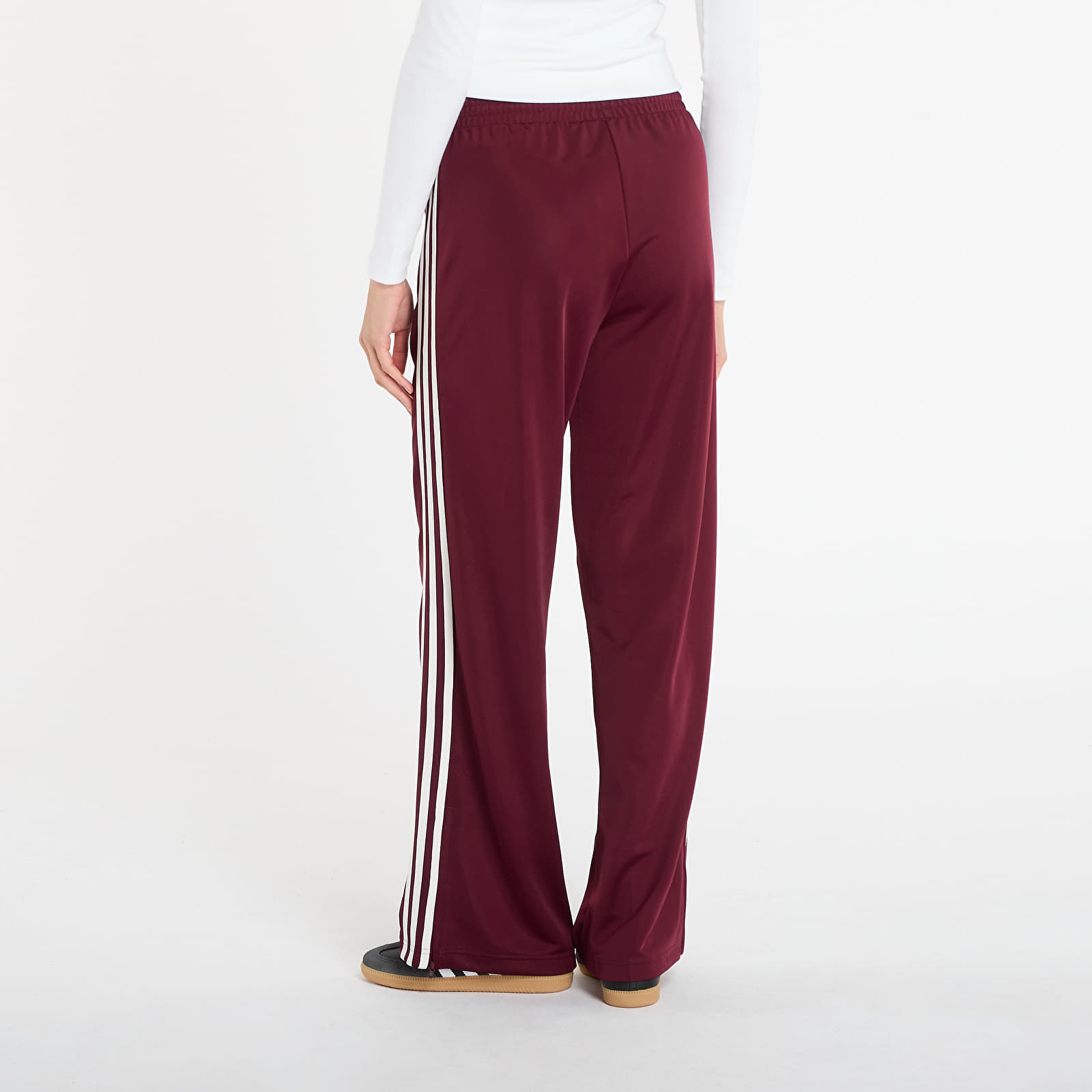 Naiste dressipüksid adidas Adicolor Classic Firebird Loose Track Tracksuit Bottoms Maroon