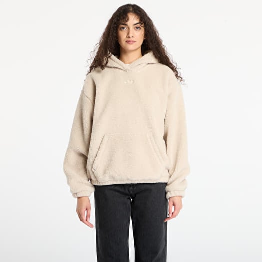 adidas Essentials Teddy Hoodie Stone Khaki