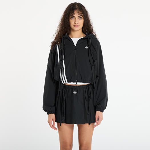 adidas Ribbon Off Placed 3-Stripes Tracktop Black
